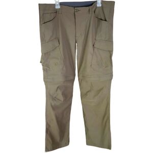 Eddie Bauer Olive Cargo‎ Covertible Pants Men's Size 38x32